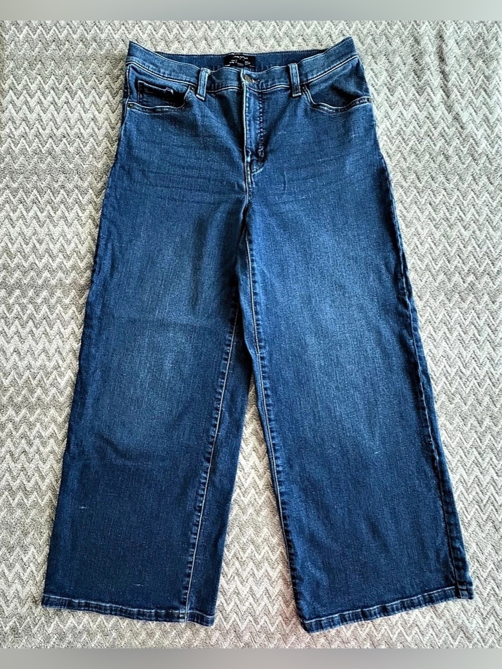 Banana Republic Wide-Leg High-Rise Jeans Blue Waist 30